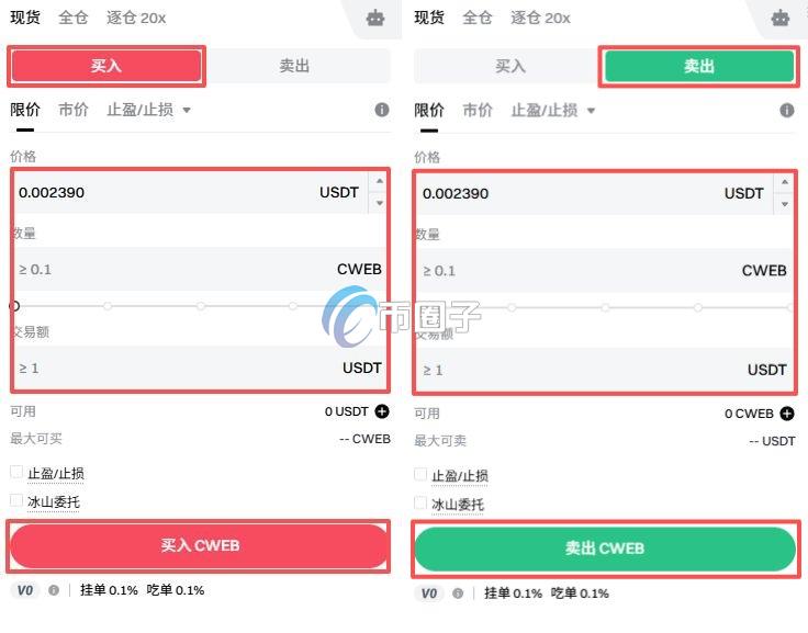 CWEB币怎么买?CWEB币买入交易教程